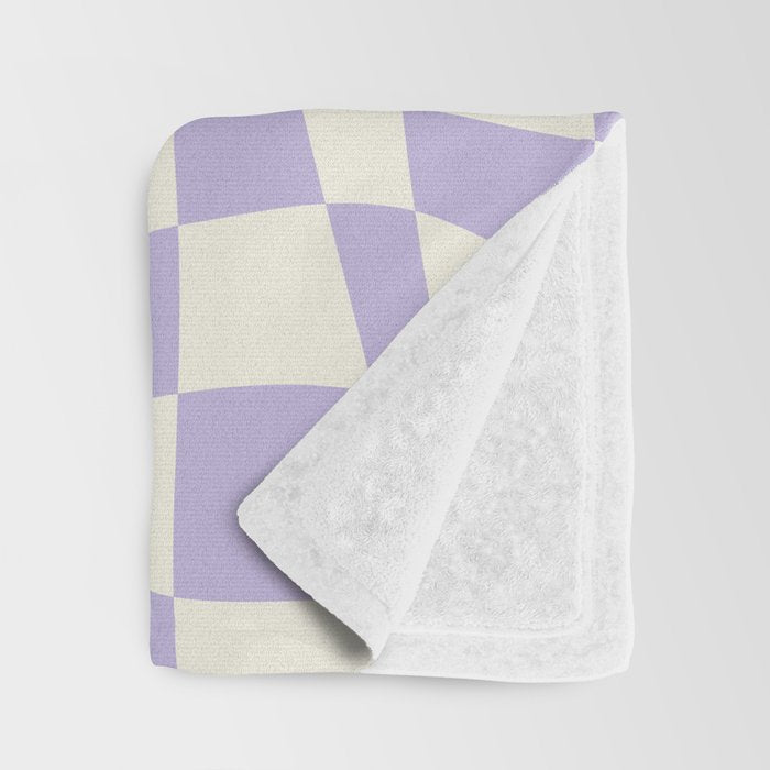 Smiley wavy checked Throw Blanket Gallery Image 3