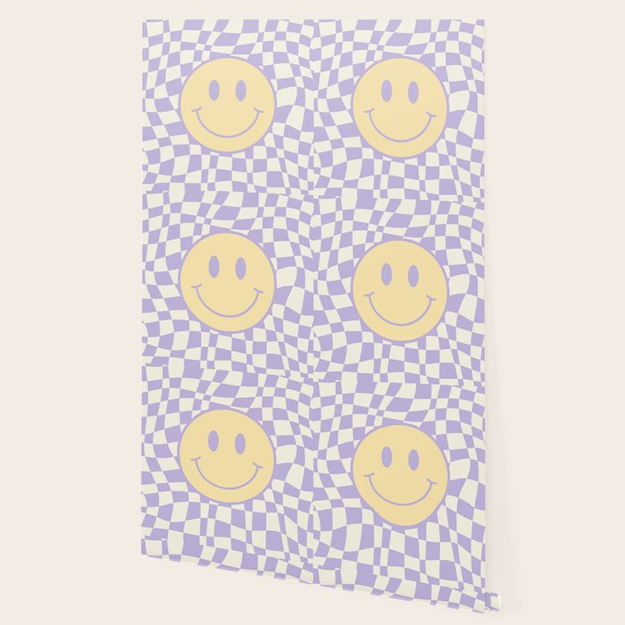 Smiley wavy checked Wallpaper Gallery Image 2