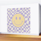 Smiley wavy checked Wall Mural Gallery Image 2