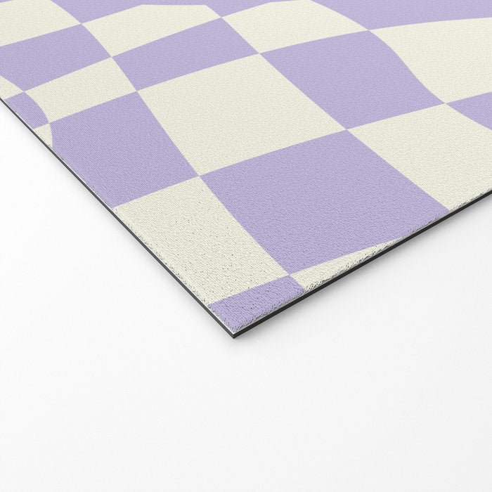 Smiley wavy checked Welcome Mat Gallery Image 2