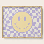 Smiley wavy checked Serving Tray Gallery Image 1
