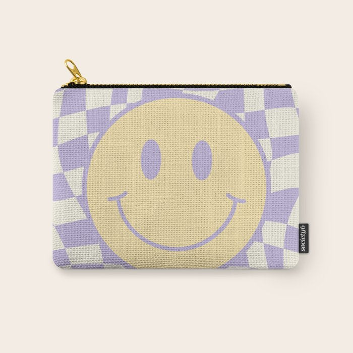 Smiley wavy checked Carry All Pouch Gallery Image 1