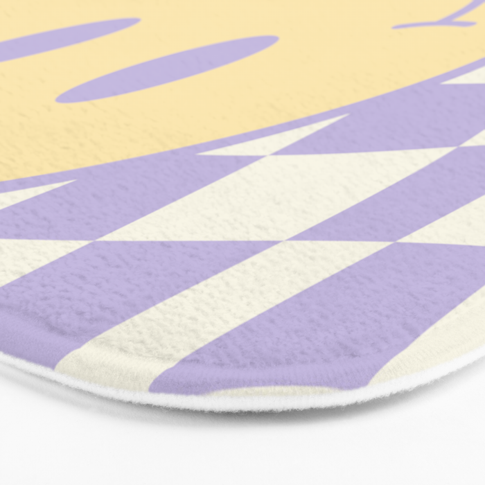 Smiley wavy checked Bath Mat Gallery Image 3