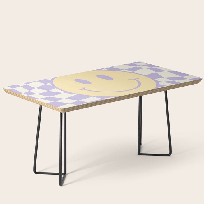 Smiley wavy checked Coffee Table Gallery Image 1