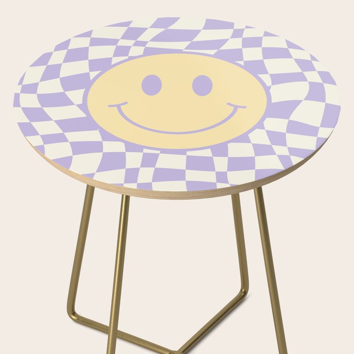 Smiley wavy checked Side Table Gallery Image 2