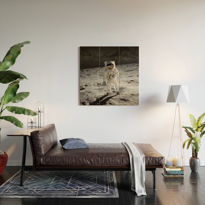 Astronaut Wood Wall Art Gallery Image 2