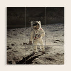 Astronaut Wood Wall Art Gallery Image 1
