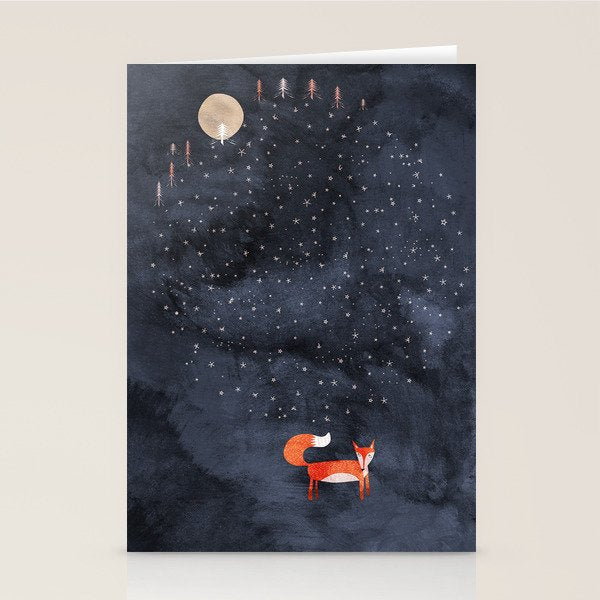 Fox Dream Stationery Card Gallery Image 1