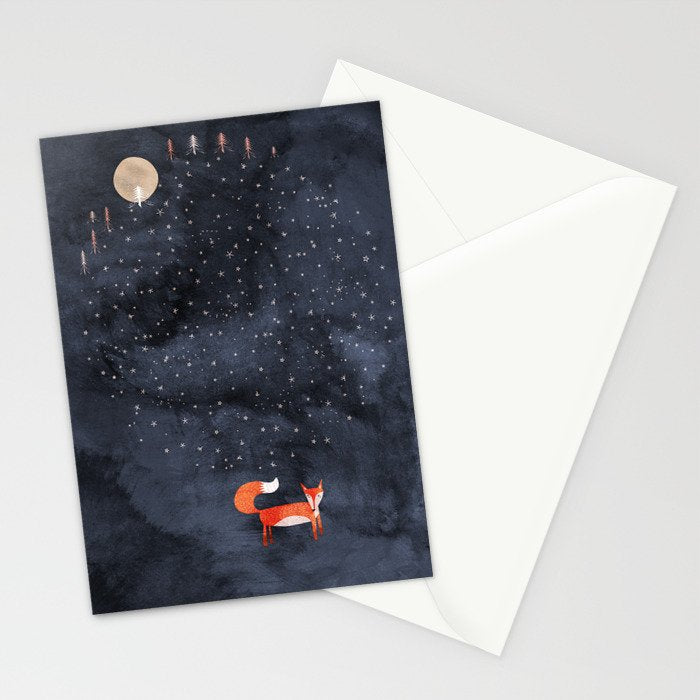 Fox Dream Stationery Card Gallery Image 2
