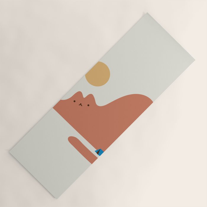 Cat Landscape 118C: Purrfect Campsite C Yoga Mat Gallery Image 1