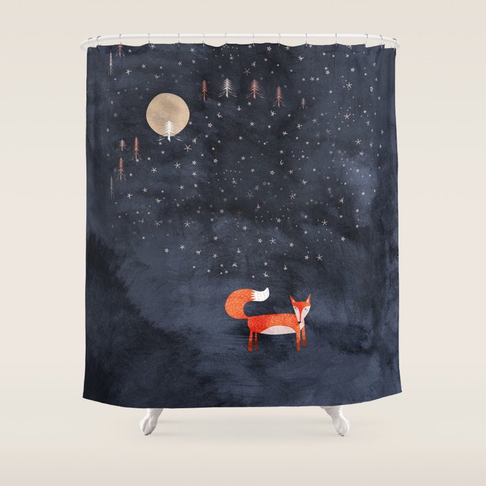 Fox Dream Shower Curtain Gallery Image 1