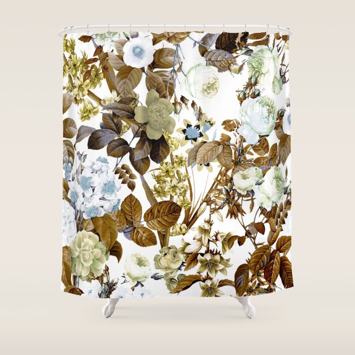 SUMMER BOTANICAL VIII Shower Curtain Gallery Image 1