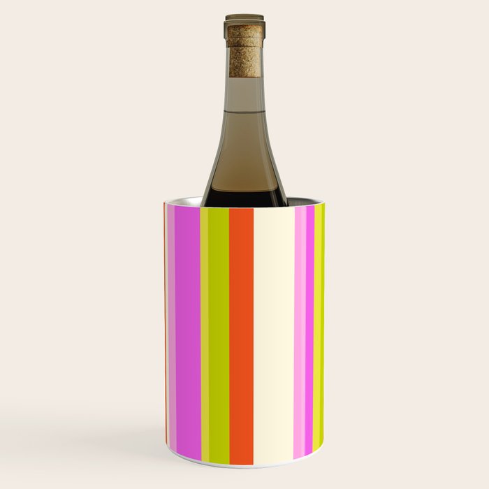 Classic Stripes XVIII - Y2K Pink and Green Wine Chiller Gallery Image 2
