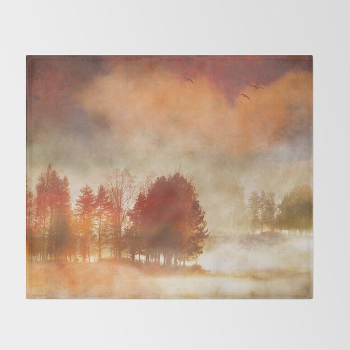 Autumn Mist Throw Blanket Gallery Image 2