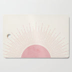 Pink Sunrise Boho Midcentury Cutting Board Gallery Image 1