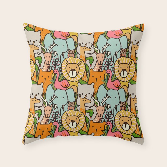 Jungle Throw Pillow Gallery Image 1