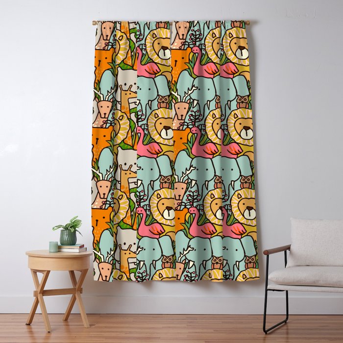 Jungle Window Curtain Gallery Image 1