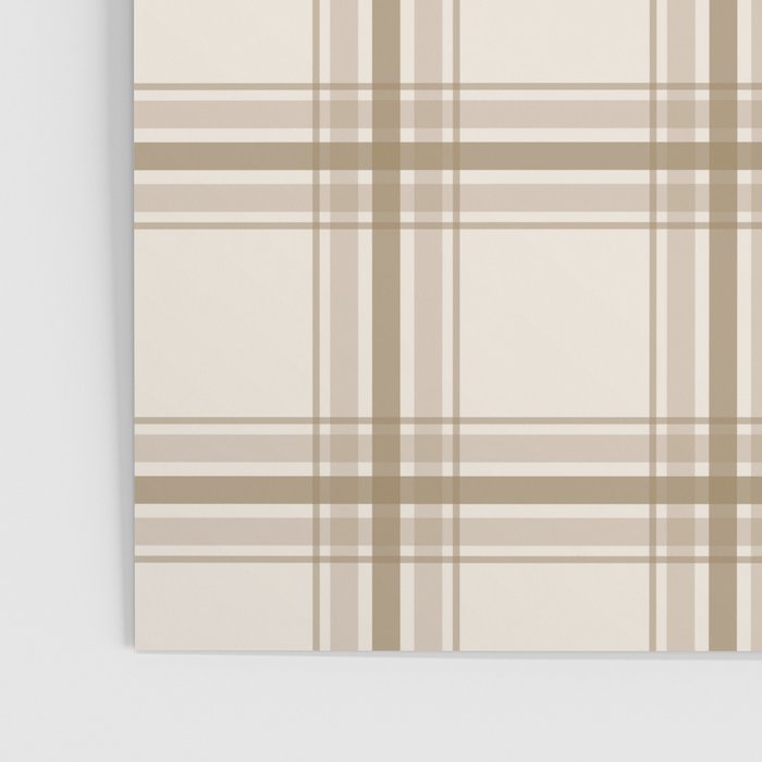 Farmhouse Plaid in Caramel, Tan and Cream Poster Gallery Image 3