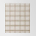 Farmhouse Plaid in Caramel, Tan and Cream Throw Blanket Gallery Image 2