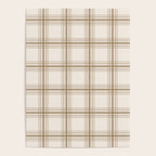 Farmhouse Plaid in Caramel, Tan and Cream Poster Gallery Image 4