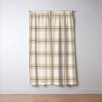 Farmhouse Plaid in Caramel, Tan and Cream Window Curtain Gallery Image 3