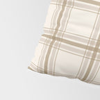 Farmhouse Plaid in Caramel, Tan and Cream Pillow Sham Gallery Image 4