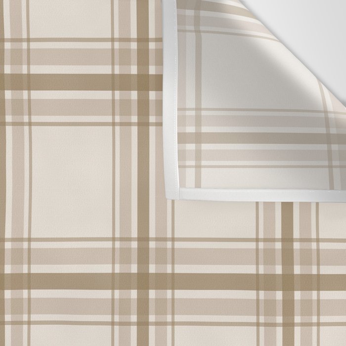 Farmhouse Plaid in Caramel, Tan and Cream Wall Tapestry Gallery Image 3