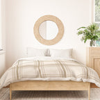 Farmhouse Plaid in Caramel, Tan and Cream Duvet Cover Gallery Image 3