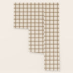 Farmhouse Plaid in Caramel, Tan and Cream Wallpaper Gallery Image 3
