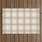 Farmhouse Plaid in Caramel, Tan and Cream Outdoor Rug Gallery Image 1