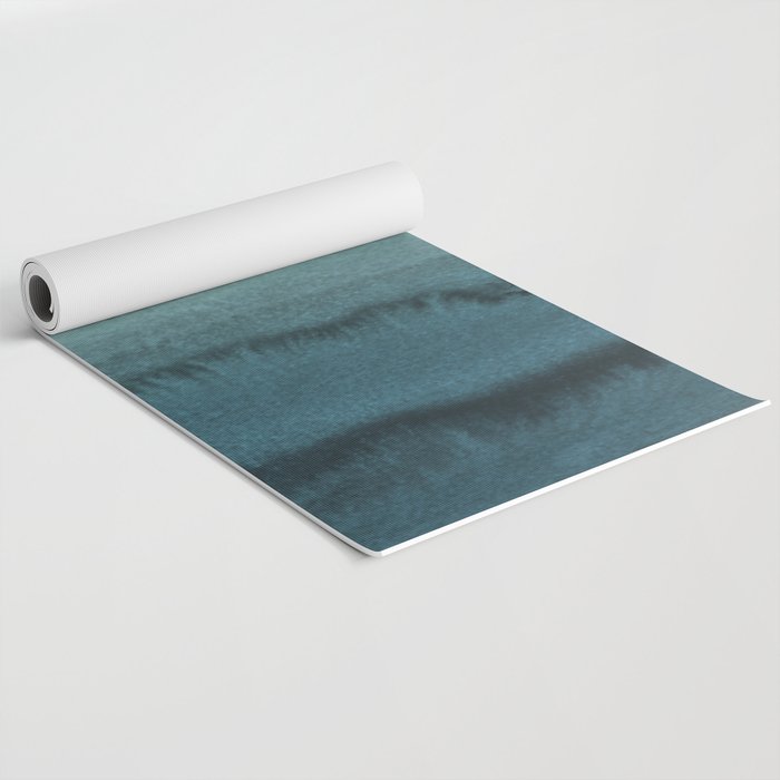 WITHIN THE TIDES - CRASHING WAVES TEAL Yoga Mat Gallery Image 2