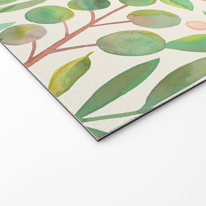 Watercolor Leaves II Welcome Mat Gallery Image 2