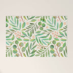 Watercolor Leaves II Welcome Mat Gallery Image 1