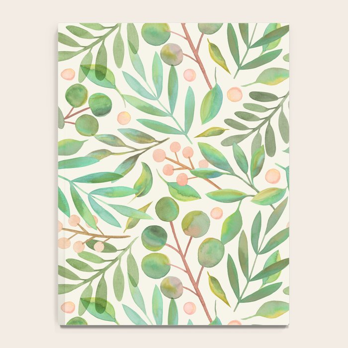 Watercolor Leaves II Notebook Gallery Image 4