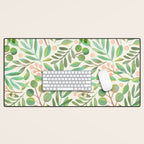 Watercolor Leaves II Desk Mat Gallery Image 1