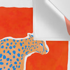 Leopard - Orange Wall Tapestry Gallery Image 3