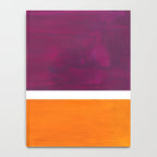 Purple Wine Yellow OchreMid Century Modern Abstract Minimalist Rothko Color Field Squares Notebook Gallery Image 4