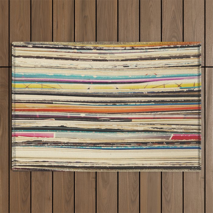 Record Collection Outdoor Rug Gallery Image 1