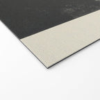 Minimal Abstract mixed-media piece in beige and black colors Welcome Mat Gallery Image 2