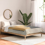 Minimal Abstract mixed-media piece in beige and black colors Comforter Gallery Image 2