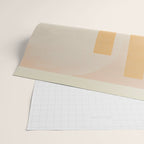 Minimal Abstract mixed-media piece in beige and black colors Wrapping Paper Gallery Image 2