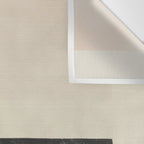 Minimal Abstract mixed-media piece in beige and black colors Wall Tapestry Gallery Image 3