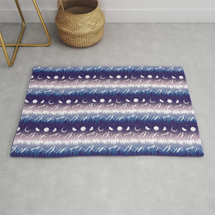 Mountains & Moons Stripe Rug Gallery Image 1
