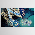Metallic Jellyfish III Tablecloth Gallery Image 2