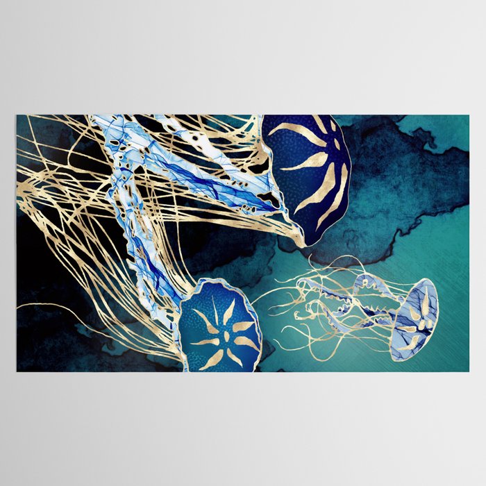 Metallic Jellyfish III Tablecloth Gallery Image 2