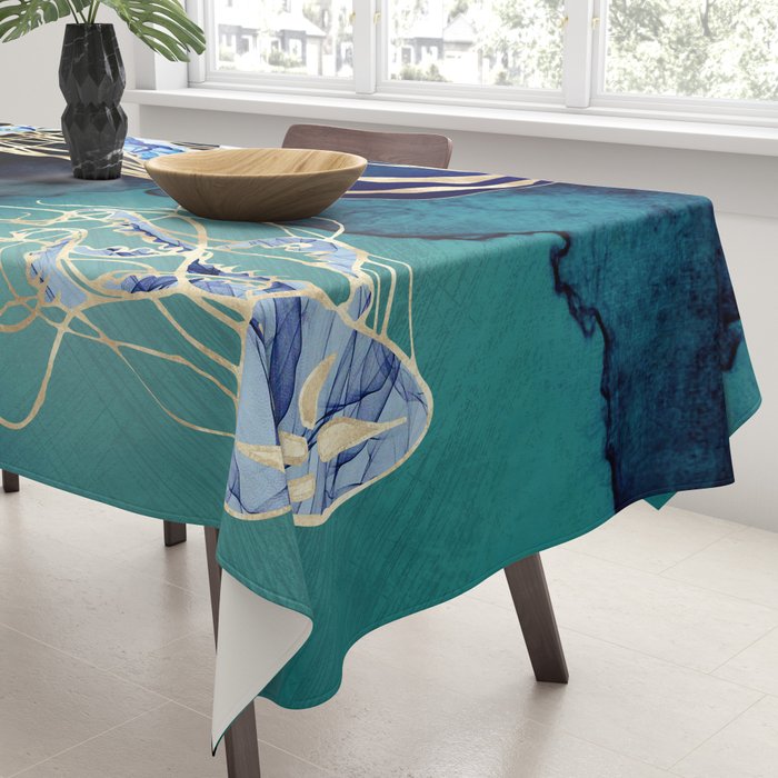 Metallic Jellyfish III Tablecloth Gallery Image 3