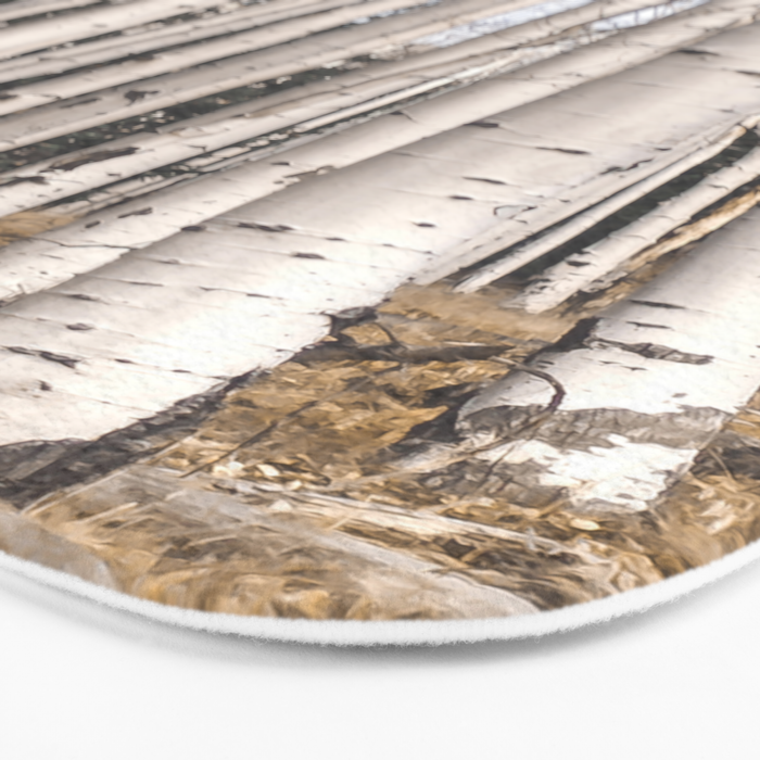 Tall Birch Forest Bath Mat Gallery Image 3