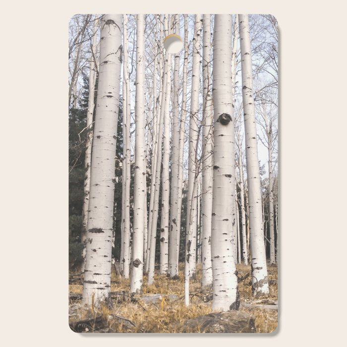 Tall Birch Forest Cutting Board Gallery Image 1