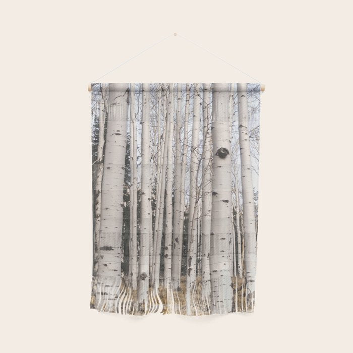 Tall Birch Forest Wall Hanging Gallery Image 1