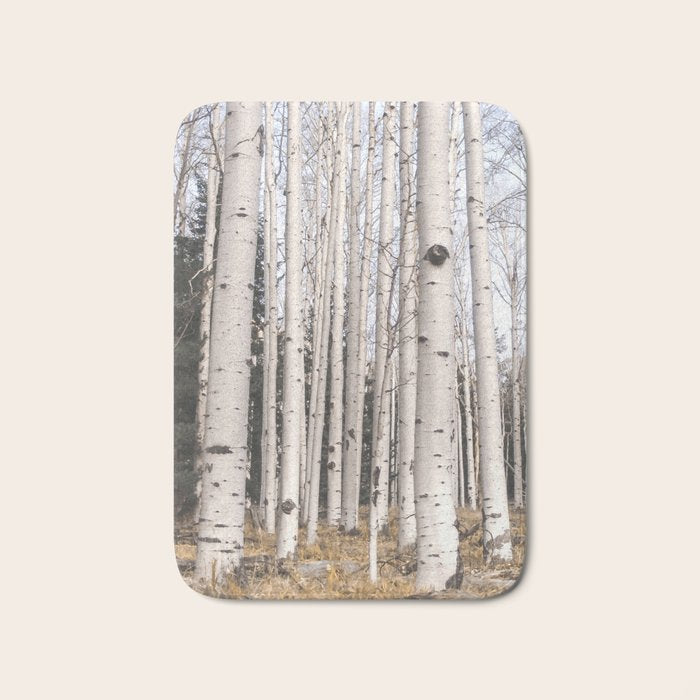 Tall Birch Forest Bath Mat Gallery Image 1